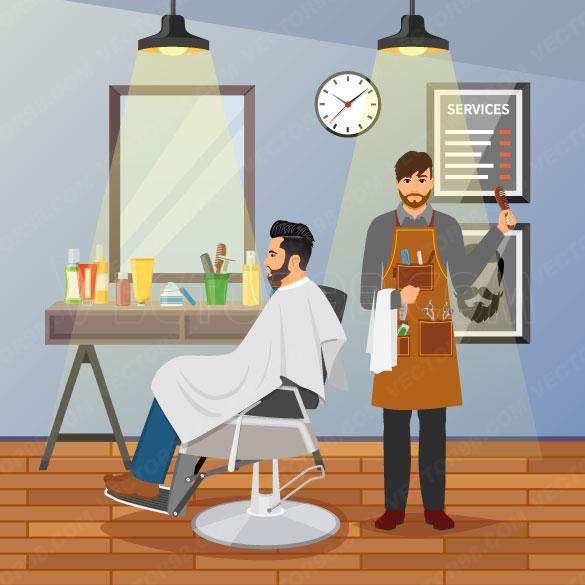 دانلود رایگان وکتور آرایشگاه مردانه