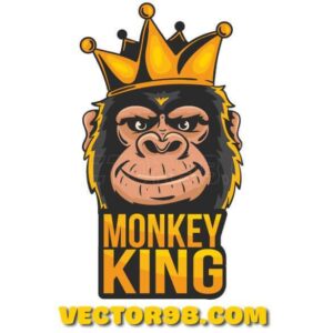 وکتور گرافیکی لوگو شاه میمون